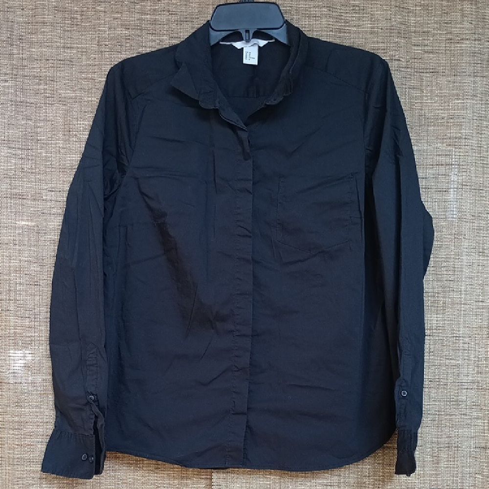 H&M Charcoal Fitted Button Down Shirt